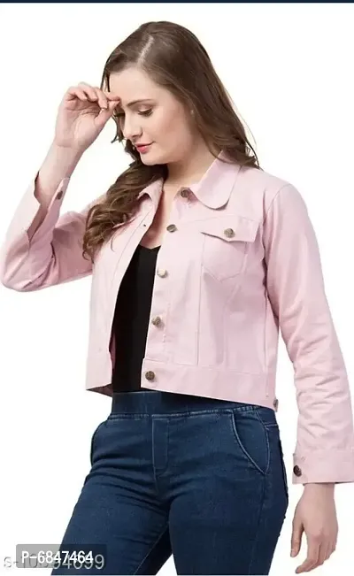 Trendy Denim Solid Womens Shrug/Jacket for Girls.-thumb2