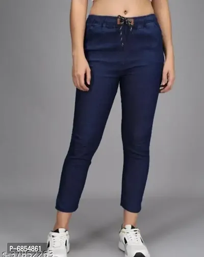 Martin Latest Blue Joggers/Jeans Fit Women Denim For Girls  Ladies