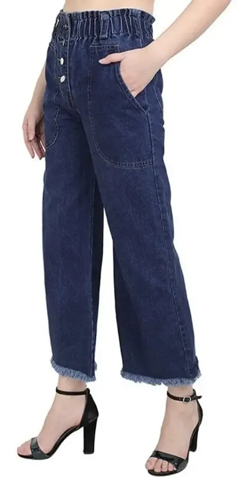 Classy Flared Mid Rise Solid Jeans