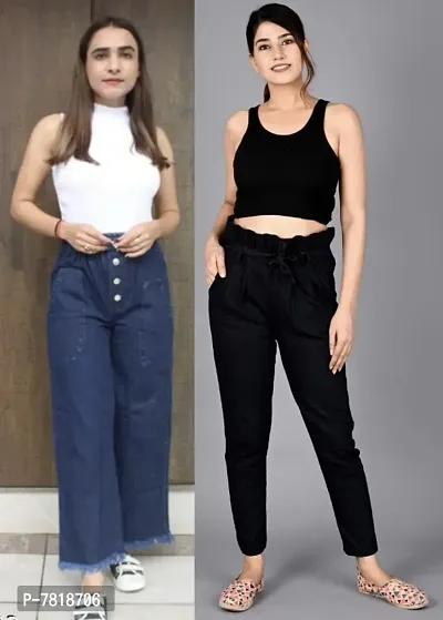 Buy Multicoloured Denim Solid Jeans Jeggings For Women Online In