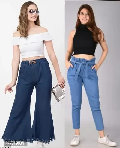 Buy Joggers Fit Women Denim Jeans Combo For Girls (Pack of 2) Online In  India At Discounted Prices
