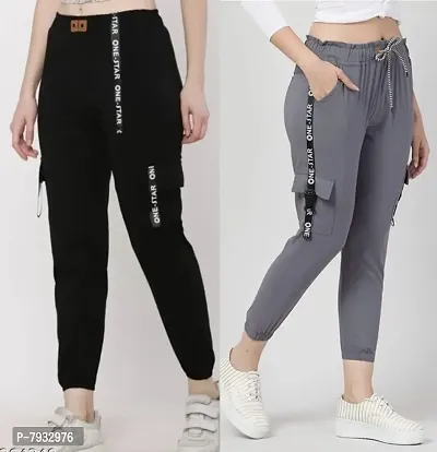 Trendy Trousers Joggers Pants and Toko Stretchable Cargo/Capri Pants for  Girls