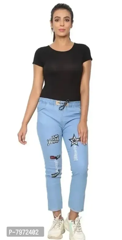 Latest Printed Slim Fit Jeans For Women