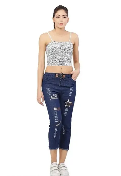 Classic Patch Work Jeans for Women