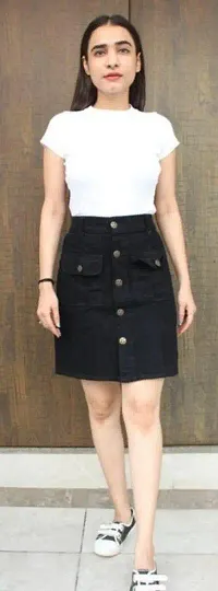 Classy Denim Short Skirts For Women