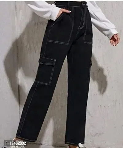Black Denim Jeans   Jeggings For Women-thumb0