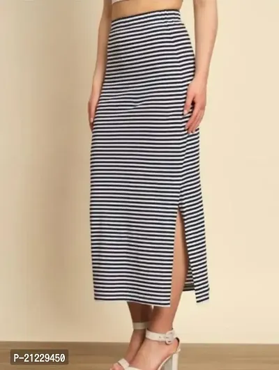 Trendy Midi Slit Skirt