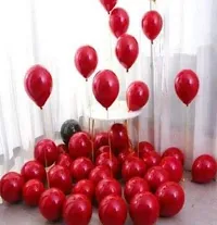 Kaliram  Sons Solid Balloon Of Metallic Red Large Size Balloons Balloon??(Red, Pack Of 51)-thumb2