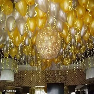 Kaliram  Sons Solid Metallic Golden Large Balloons for Decoration(Gold, Pack of 10)-thumb4