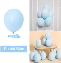 Kaliram  Sons Happy Birthday Blue Pastel Balloons Kit For Birthday - 50Pcs Pastel Blue Color Balloons For Birthday/Macaron Candy Balloons/Candyland Balloon-thumb1