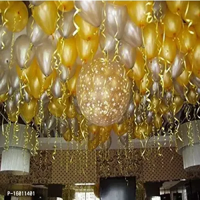Large Size Metallic Balloons-60 Pieces-30 of Each Color.
