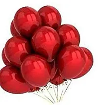 Kaliram  Sons Solid Balloon Of Metallic Red Large Size Balloons Balloon??(Red, Pack Of 51)-thumb1