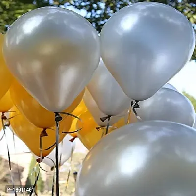 Large Size Metallic Balloons-60 Pieces-30 of Each Color.-thumb4