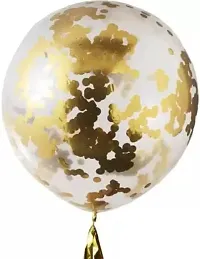 Kaliram  Sons Pack of 50 Pastel Green with Gold Cursive HBD Balloon with Confetti Balloon  Gold Chrome Balloon Birthday Party Decoration-thumb3