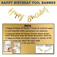 Kaliram  Sons 47Pcs Golden Birthday Decoration Items Combo Set For Kids Wife - Happy Birthday Banner, Metallic Balloons, Glue Dot,Arch Strip, For Birthday Decorations Celebrations-thumb2