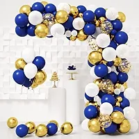 Kaliram  Sons Navy Blue Gold Balloon Garland Arch Kit (146pcs)-thumb1