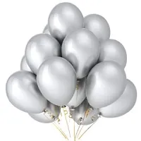 Large Size Metallic Balloons-60 Pieces-30 of Each Color.-thumb4