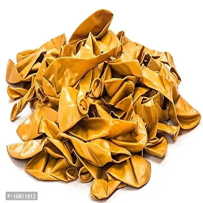 Large Metallic Golden Balloons-10 Pieces-thumb2