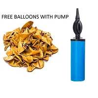 (Set of 6)-Balloon Air Pump-Light in Weight, Double Action with 5 Large Metallic Balloons.-thumb2