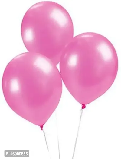 Kaliram  Sons Solid Pink Pearl Metallic Pack of 50 Pcs Balloon (Pink, Pack of 50)