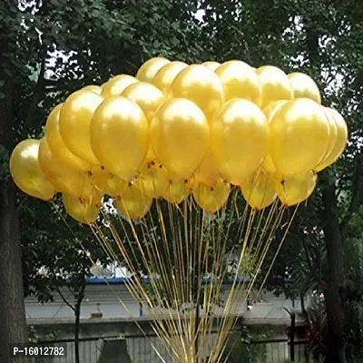 Large Size Metallic Golden Balloons-40 Pieces.-thumb3