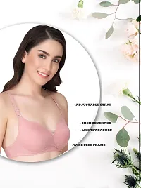 Stylish Cotton Solid Bra for Women-thumb2