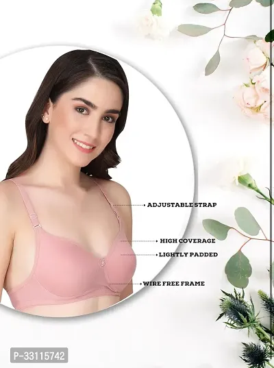 Stylish Cotton Solid Bra for Women-thumb3