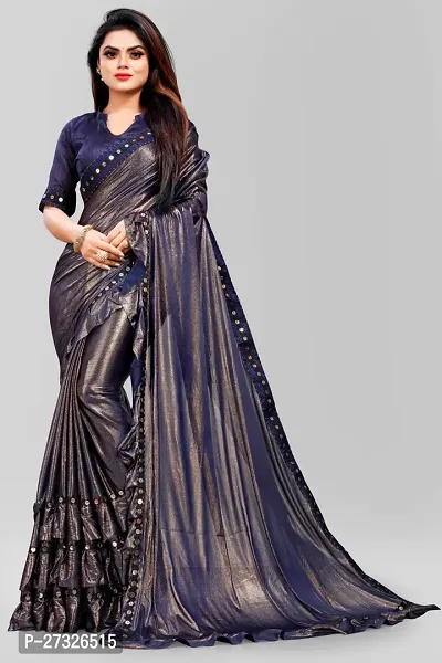 Women's Lycra Saree With Blouse