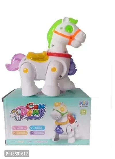 NOWBLOOM Cute Dony Light and Sound Animal Toy Walking Animal with Battery Operated for You Kids-thumb0