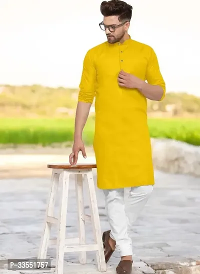 Reliable Cotton Solid Kurtas For Men-thumb0