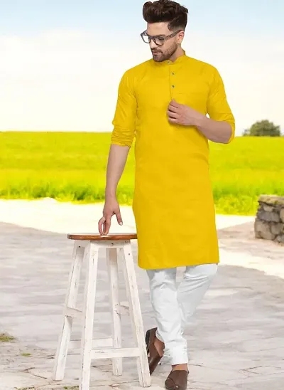 Reliable Solid Kurta For Men