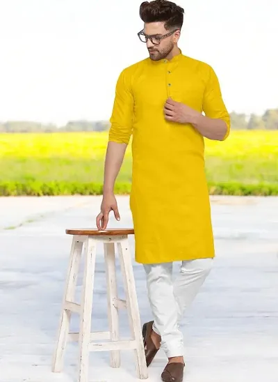 Reliable Solid Kurta For Men