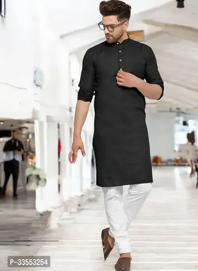 Reliable Cotton Solid Kurtas For Men-thumb0