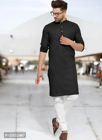 Reliable Cotton Solid Kurtas For Men-thumb0