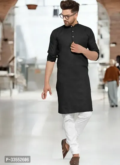 Reliable Cotton Solid Kurtas For Men-thumb0