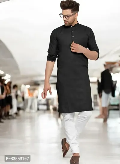 Reliable Cotton Solid Kurtas For Men-thumb0