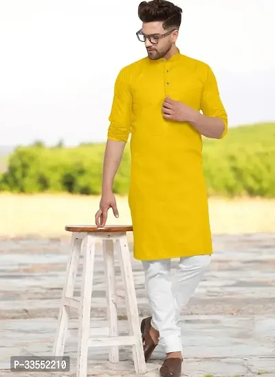 Reliable Cotton Solid Kurtas For Men-thumb0