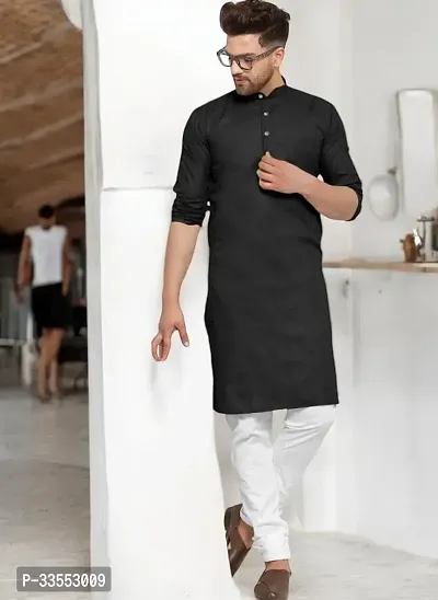 Reliable Cotton Solid Kurtas For Men-thumb0