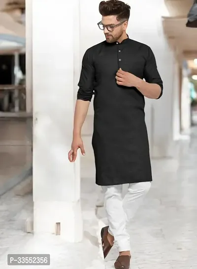 Reliable Cotton Solid Kurtas For Men-thumb0