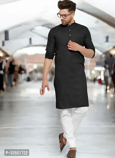 Reliable Cotton Solid Kurtas For Men-thumb0