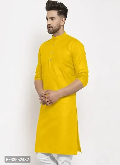 Reliable Cotton Solid Kurtas For Men-thumb3