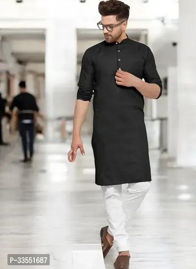 Reliable Cotton Solid Kurtas For Men-thumb0