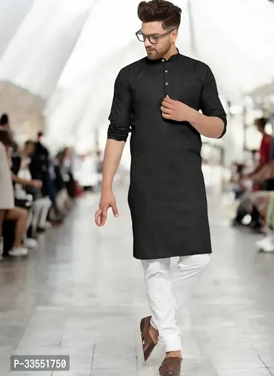 Reliable Cotton Solid Kurtas For Men