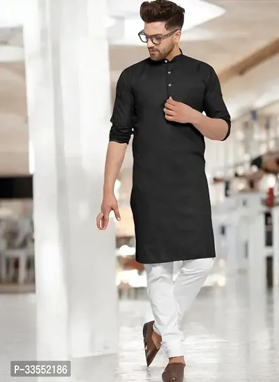 Reliable Cotton Solid Kurtas For Men-thumb0