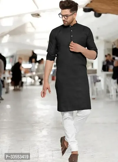 Reliable Cotton Solid Kurtas For Men-thumb0