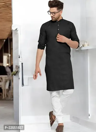 Reliable Cotton Solid Kurtas For Men-thumb0