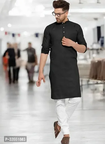 Reliable Cotton Solid Kurtas For Men-thumb0