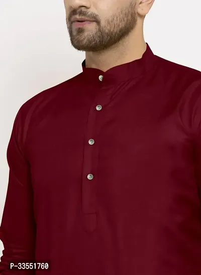 Reliable Cotton Solid Kurtas For Men-thumb4