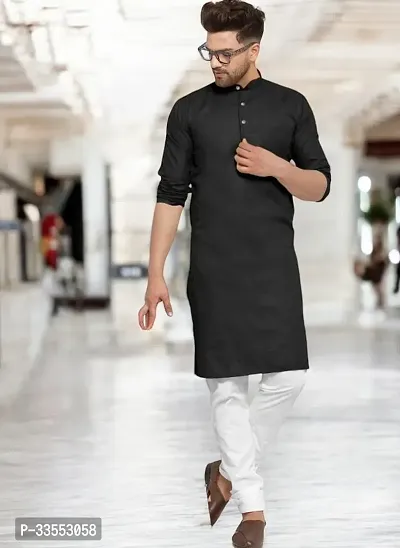 Reliable Cotton Solid Kurtas For Men-thumb0