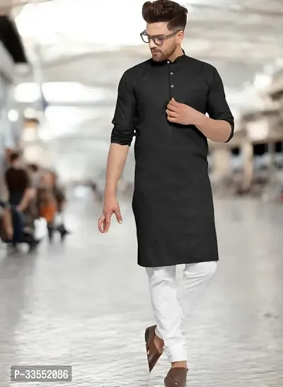 Reliable Cotton Solid Kurtas For Men-thumb0